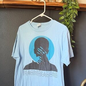 Light Blue Imagine Dragons Graphic T-Shirt